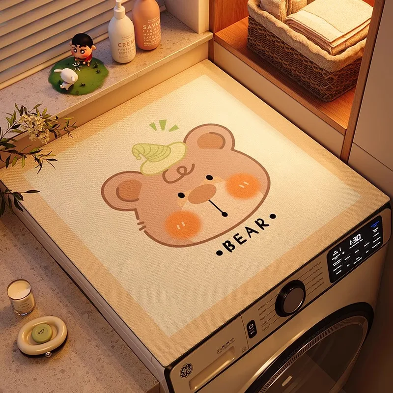 2025 new cartoon bear drum washing machine cover cloth diatom mud absorbent bedside table refrigerator countertop protective mat
2025 new cartoon bear drum washing machine cover cloth diatom mud absorbent bedside table refrigerator countertop protective mat