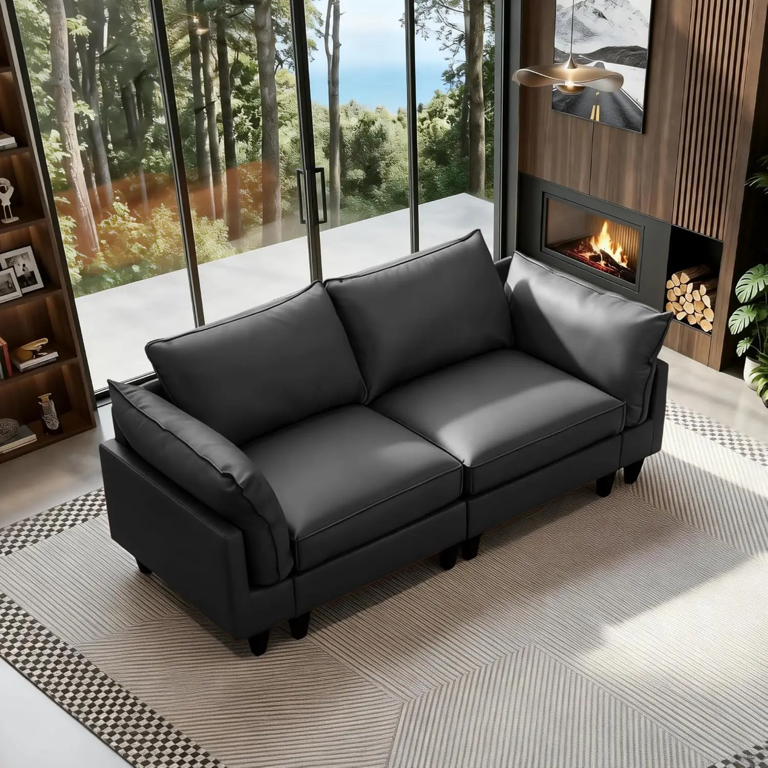 Modular Leather Sectional Couch Oversized Modular Sectional Sofa for Living Room, Scratch Resistant with, Customized
Modular Leather Sectional Couch Oversized Modular Sectional Sofa for Living Room, Scratch Resistant with, Customized