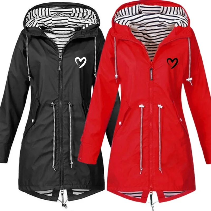 Women Jacket Autumn Winter Female Zipper Hooded Jacket Fashion Women Loose Coat Long Sleeve Waterproof Windbreaker Solid Outwear
Women Jacket Autumn Winter Female Zipper Hooded Jacket Fashion Women Loose Coat Long Sleeve Waterproof Windbreaker Solid Outwear