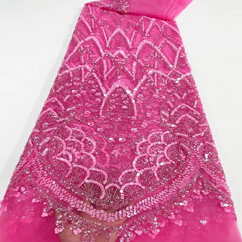 Luxury Lace Fabrics High Quality Handmade Heavy Beaded Bridal Lace Fabric Wedding African Sequins Lace Fabric TS1658
Luxury Lace Fabrics High Quality Handmade Heavy Beaded Bridal Lace Fabric Wedding African Sequins Lace Fabric TS1658
