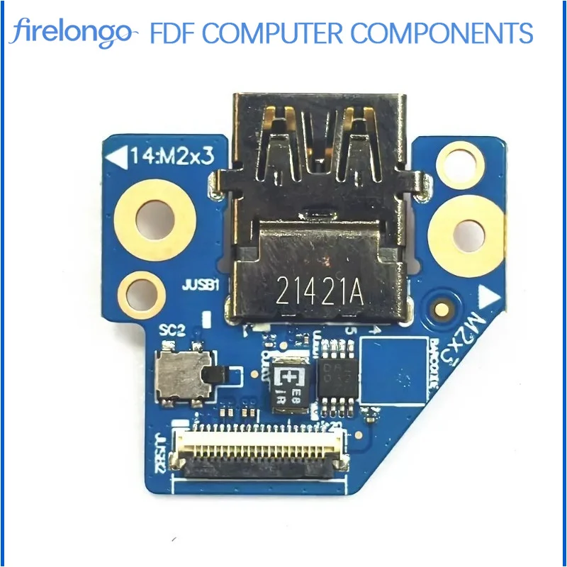 New for Lenovo X13 Gen3 T14s Gen 3 AMD USB Daughter Board 5C51C94284 NS-E421
New for Lenovo X13 Gen3 T14s Gen 3 AMD USB Daughter Board 5C51C94284 NS-E421