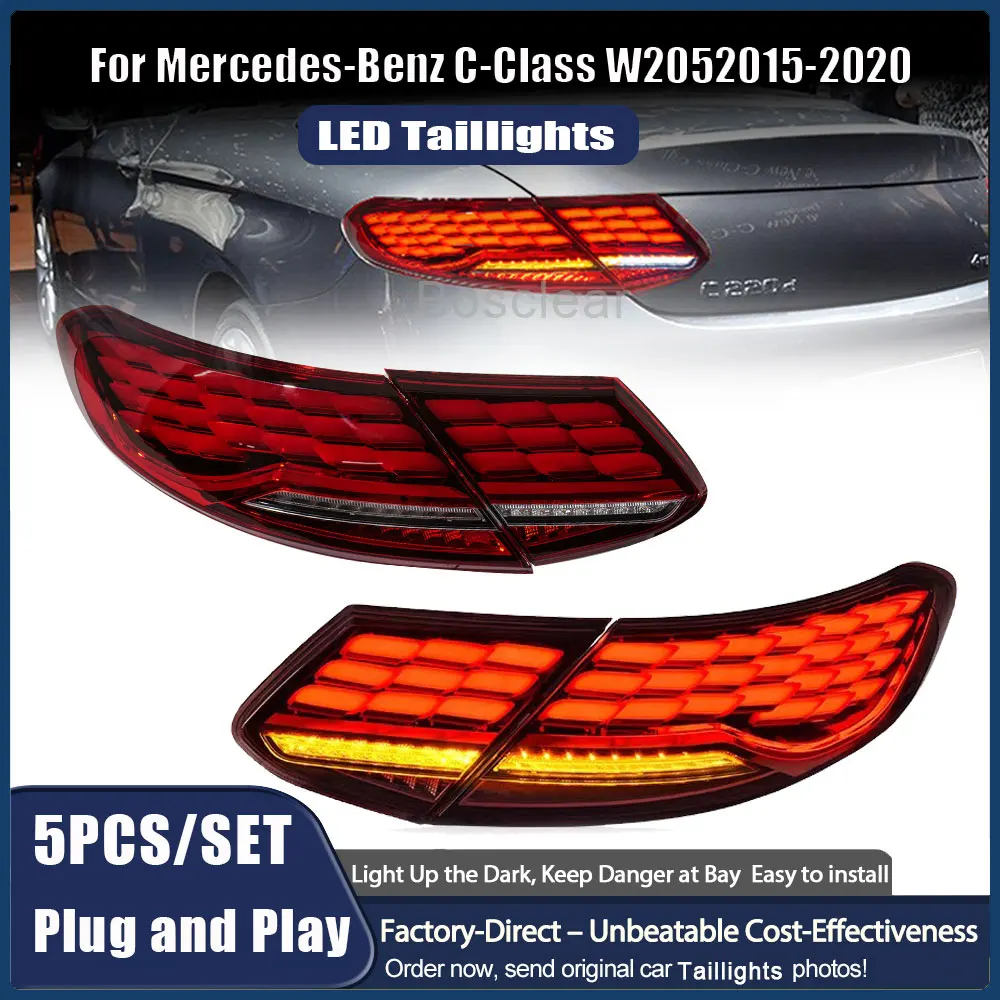 Задние фонари для Mercedes-Benz C-Class W205 Coupe 2015-2020: Обновление до динамических светодиодных фонарей с ДХО и указателями поворота, автоаксессуары
Задние фонари для Mercedes-Benz C-Class W205 Coupe 2015-2020: Обновление до динамических светодиодных фонарей с ДХО и указателями поворота, автоаксессуары