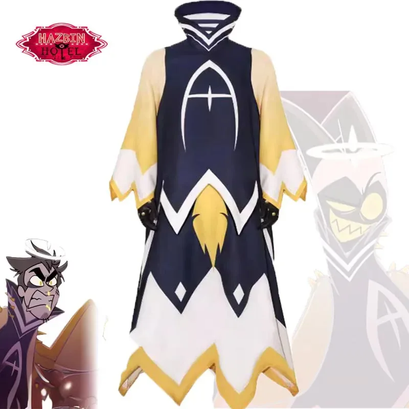 Anime Adam Hazbin Cosplay Costume Blue Robe Dress Hotel Unisex Cos First Man Angel Halo Clothes Halloween Carnival Party Suit
Anime Adam Hazbin Cosplay Costume Blue Robe Dress Hotel Unisex Cos First Man Angel Halo Clothes Halloween Carnival Party Suit