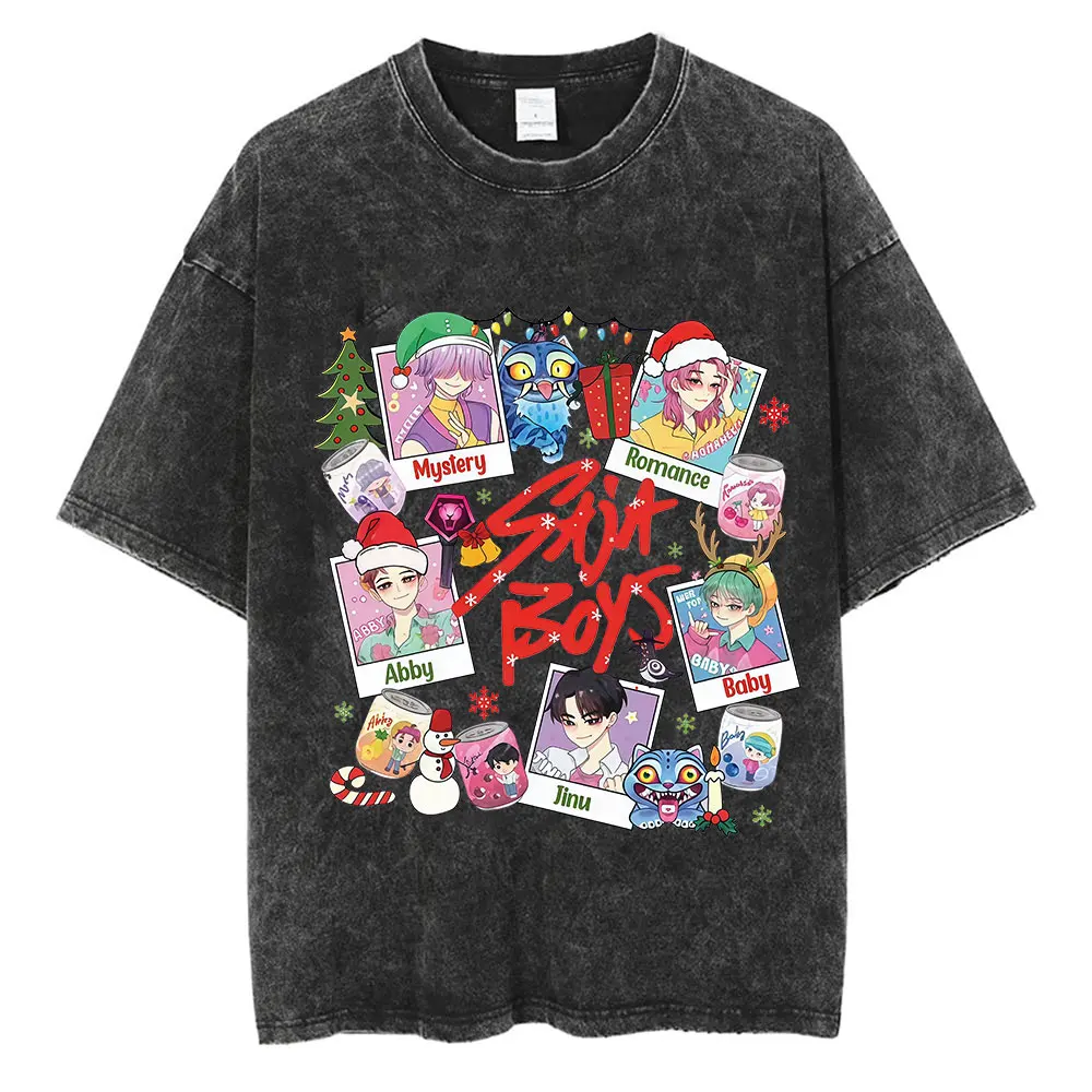 2025 KPop Demon Hunters Rumi Mira Zoey Saja Boys Huntrix Рождественская футболка для мужчин и женщин Винтажные хлопковые футболки с короткими рукавами из стираного хлопка
2025 KPop Demon Hunters Rumi Mira Zoey Saja Boys Huntrix Рождественская футболка для мужчин и женщин Винтажные хлопковые футболки с короткими рукавами из стираного хлопка