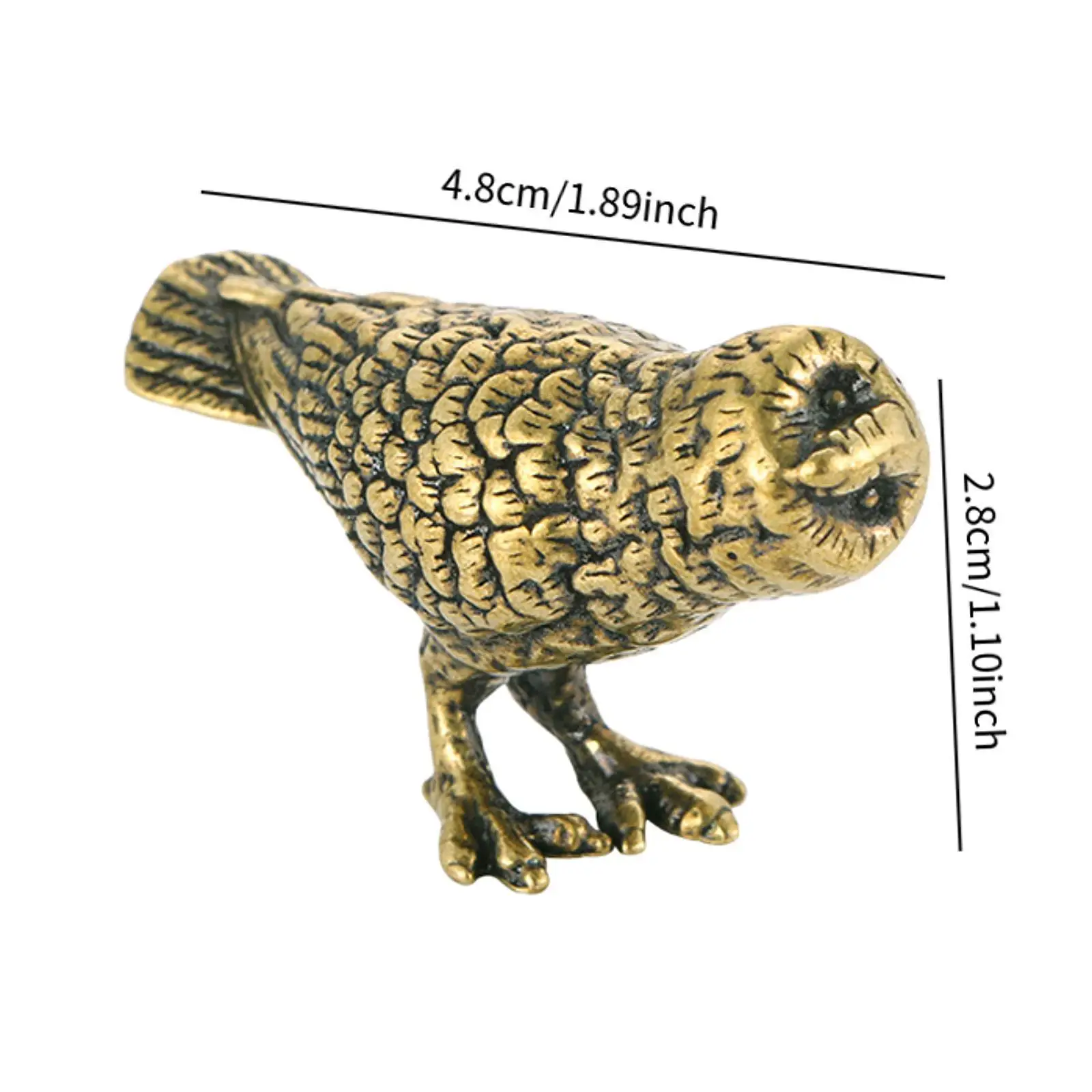 Owl Statue Creative Animal Figure Craft Lovely Desktop Ornament Tea Pet Miniature Brass for Artistic House Warming Gift Bedroom
Owl Statue Creative Animal Figure Craft Lovely Desktop Ornament Tea Pet Miniature Brass for Artistic House Warming Gift Bedroom