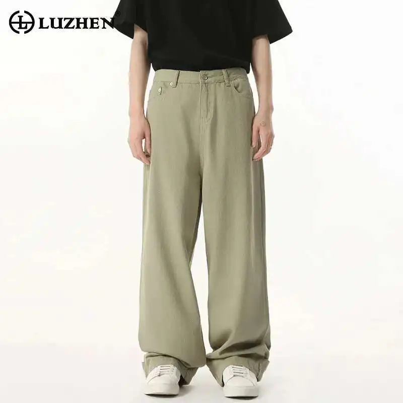 LUZHEN 2025 New Fashion Solid Color Loose Jeans Men's Stylish High Quality Elegant Korean Casual Denim Pants Male Clothes LZ9554
LUZHEN 2025 New Fashion Solid Color Loose Jeans Men's Stylish High Quality Elegant Korean Casual Denim Pants Male Clothes LZ9554