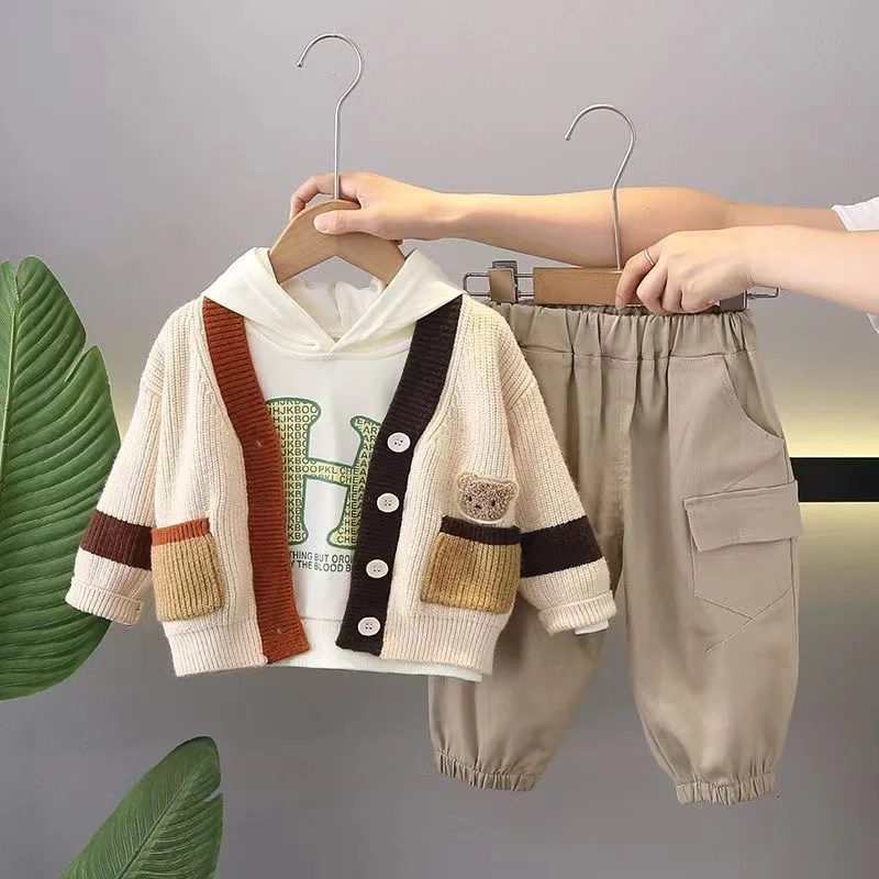 Tracksuit For Boy Sets For Children Boys Sweater Hoodies and Pants 3Pcs Outfit Sets Kids 1 2 3 4 5 Year 2025 New
Tracksuit For Boy Sets For Children Boys Sweater Hoodies and Pants 3Pcs Outfit Sets Kids 1 2 3 4 5 Year 2025 New
