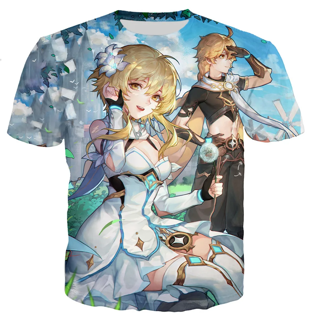 Summer Hot Game Genshin Impact Printed 3D T-shirt Unisex Fashion Harajuku T Shirts Men Women Casual Streetwear Plus Size Tees
Summer Hot Game Genshin Impact Printed 3D T-shirt Unisex Fashion Harajuku T Shirts Men Women Casual Streetwear Plus Size Tees