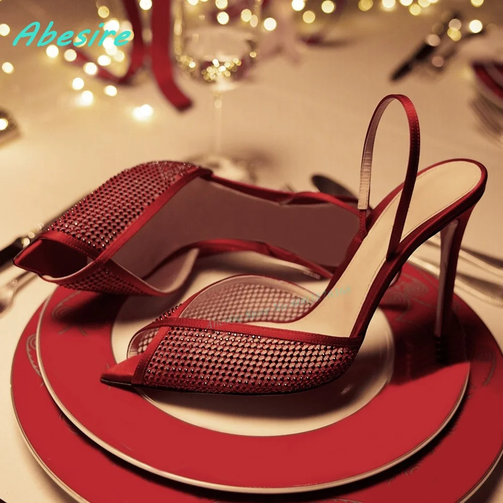 Red Patchwork Rivet Pointed Toe Sandals Peep Toe Thin Heels Back-Strap Shoes for Women Spicy Girls Elegant Daily Fashion Shoes
Red Patchwork Rivet Pointed Toe Sandals Peep Toe Thin Heels Back-Strap Shoes for Women Spicy Girls Elegant Daily Fashion Shoes