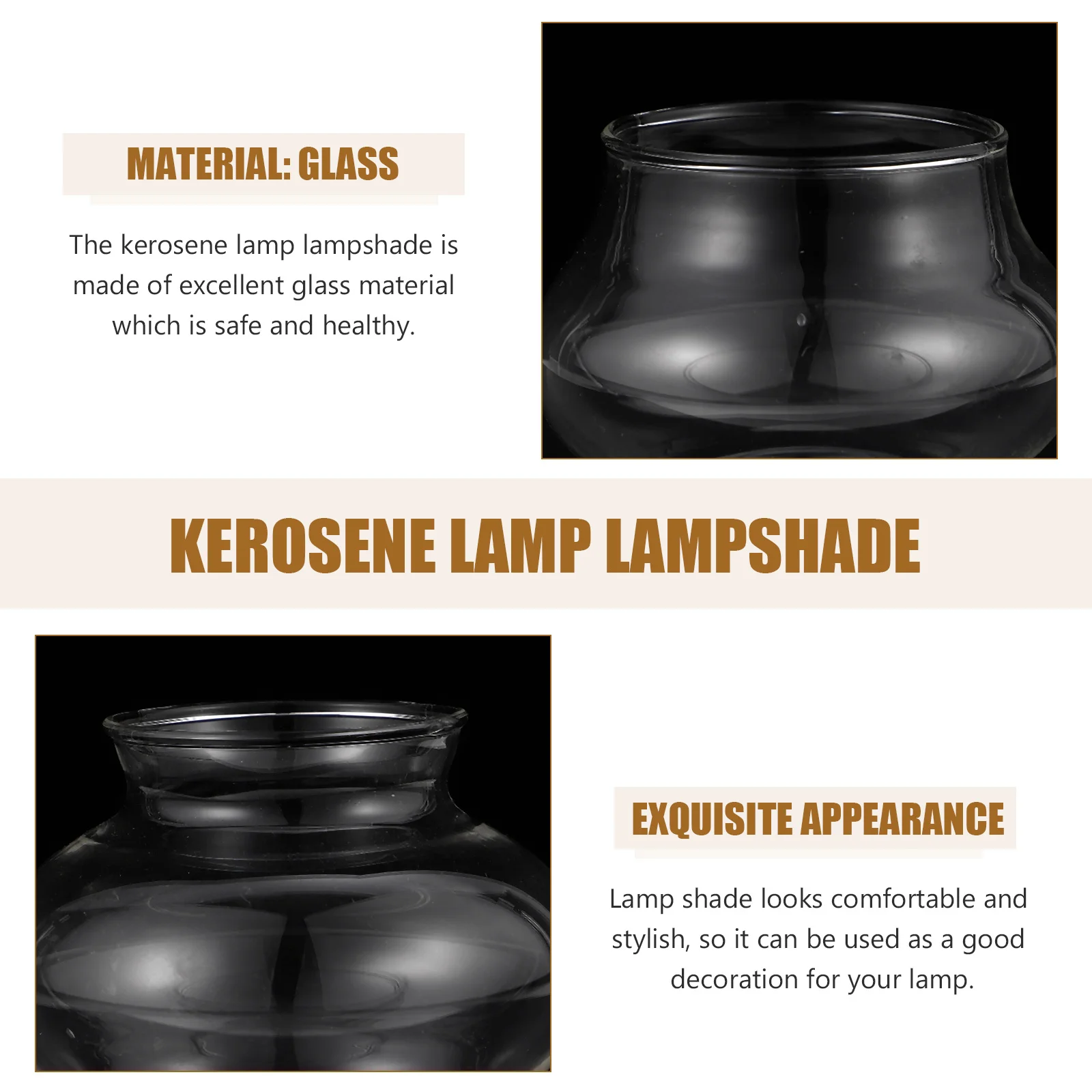Glass Oil Lamp Cover Lamp Lampshade Protective Cover Transparent Warm Diffuse Light Home Bedroom Living Room Use
Glass Oil Lamp Cover Lamp Lampshade Protective Cover Transparent Warm Diffuse Light Home Bedroom Living Room Use