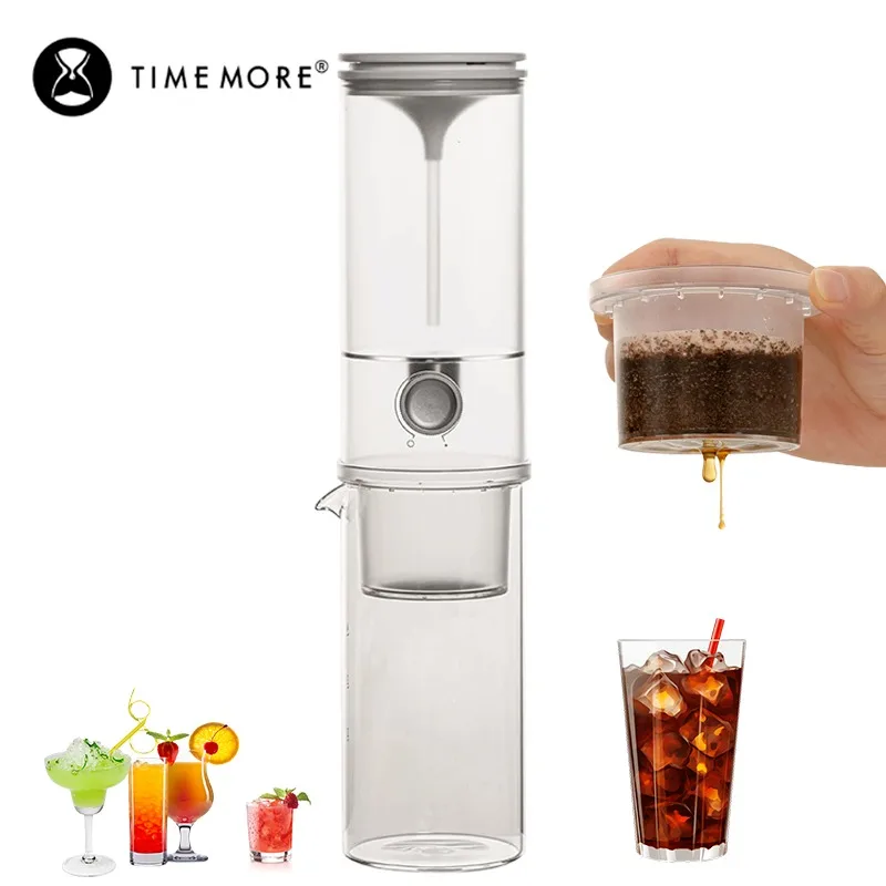 TIMEMORE Ice Drip Coffee Maker Glass Cold Brew Coffee Maker Large Capacity Portable Household Hand Brewing Coffee Kettle Gifts
TIMEMORE Ice Drip Coffee Maker Glass Cold Brew Coffee Maker Large Capacity Portable Household Hand Brewing Coffee Kettle Gifts