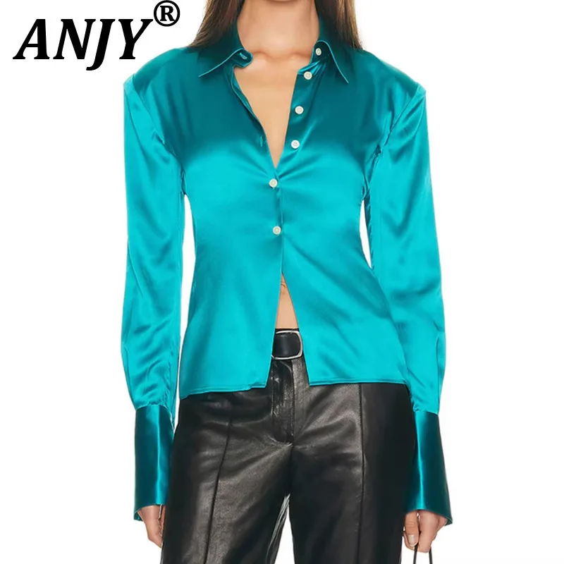ANJY Spring Autumn New Women High-End Light Luxury Waist-Cinching Long Sleeve Shirt Trendy Ins Elegant Solid Color Blouse A22204
ANJY Spring Autumn New Women High-End Light Luxury Waist-Cinching Long Sleeve Shirt Trendy Ins Elegant Solid Color Blouse A22204