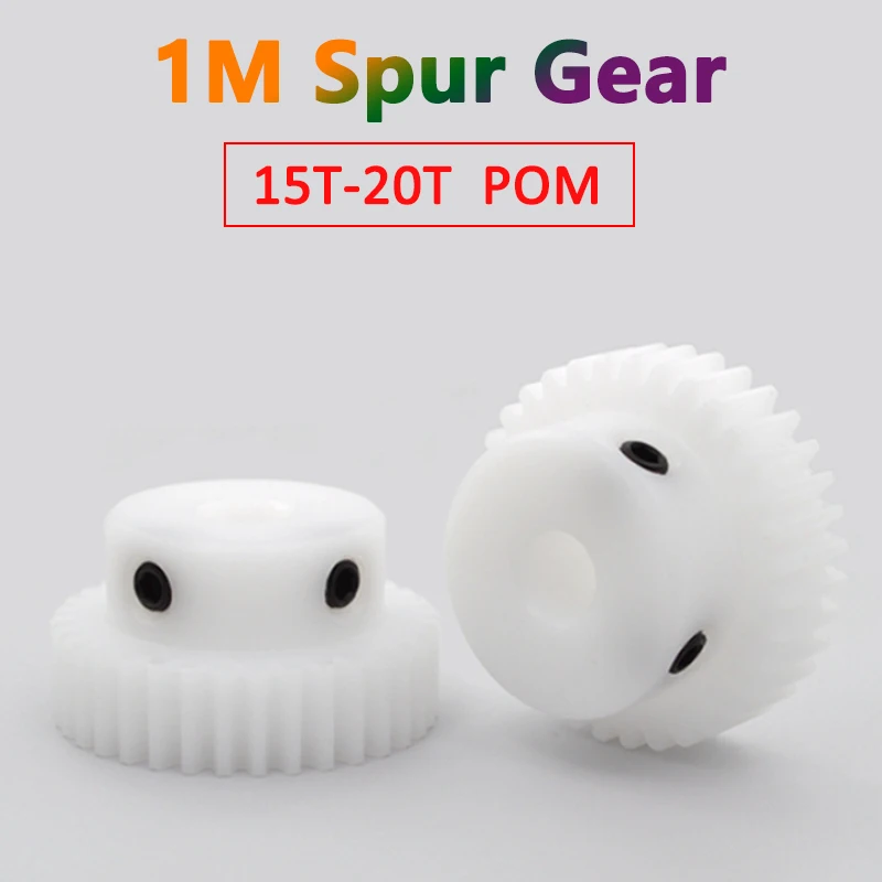1pc Spur Gear 1M 15T 16T 18T 20T POM Plastic Motor Gear Transmission Drive Cylindrical Gear 1 Modules 15 16 18 20 Teeth
1pc Spur Gear 1M 15T 16T 18T 20T POM Plastic Motor Gear Transmission Drive Cylindrical Gear 1 Modules 15 16 18 20 Teeth
