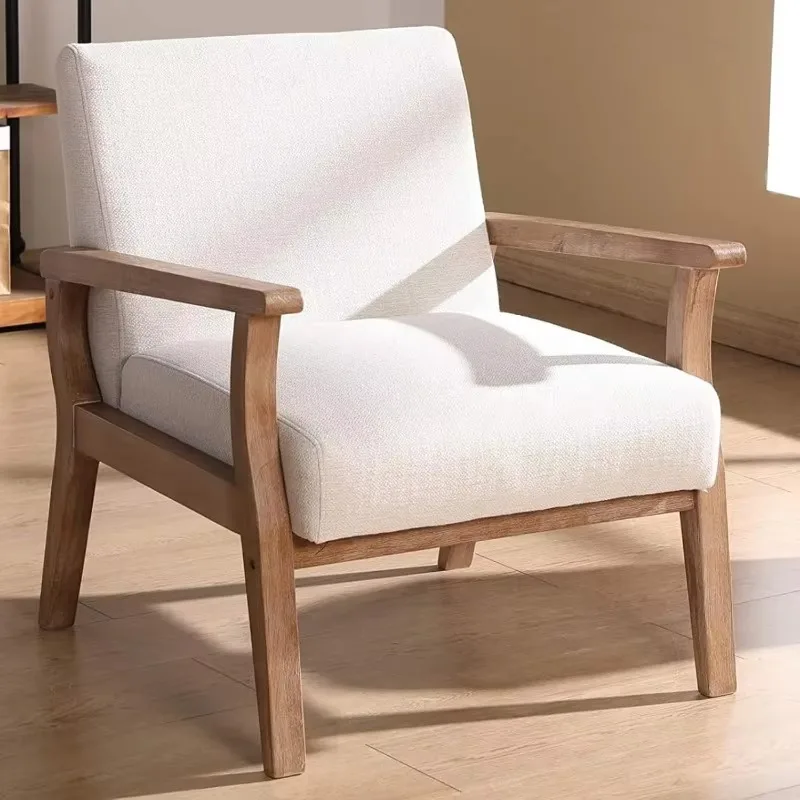 Linen Fabric Upholstered Side Chair Comfortable Chair for Living Room Bedroom Cream
Linen Fabric Upholstered Side Chair Comfortable Chair for Living Room Bedroom Cream