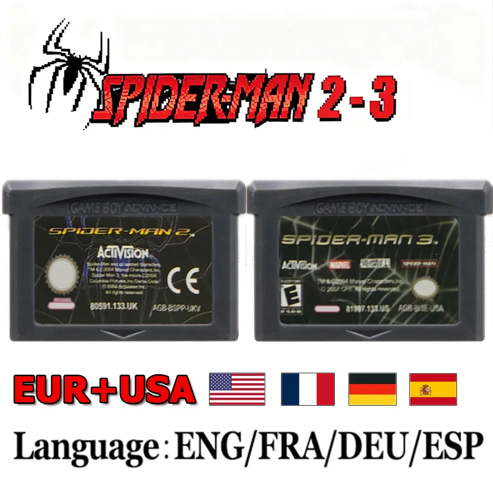 Новая серия игровых карт GBA, 32-битный игровой картридж для консолей GBA/SP/DS
Новая серия игровых карт GBA, 32-битный игровой картридж для консолей GBA/SP/DS