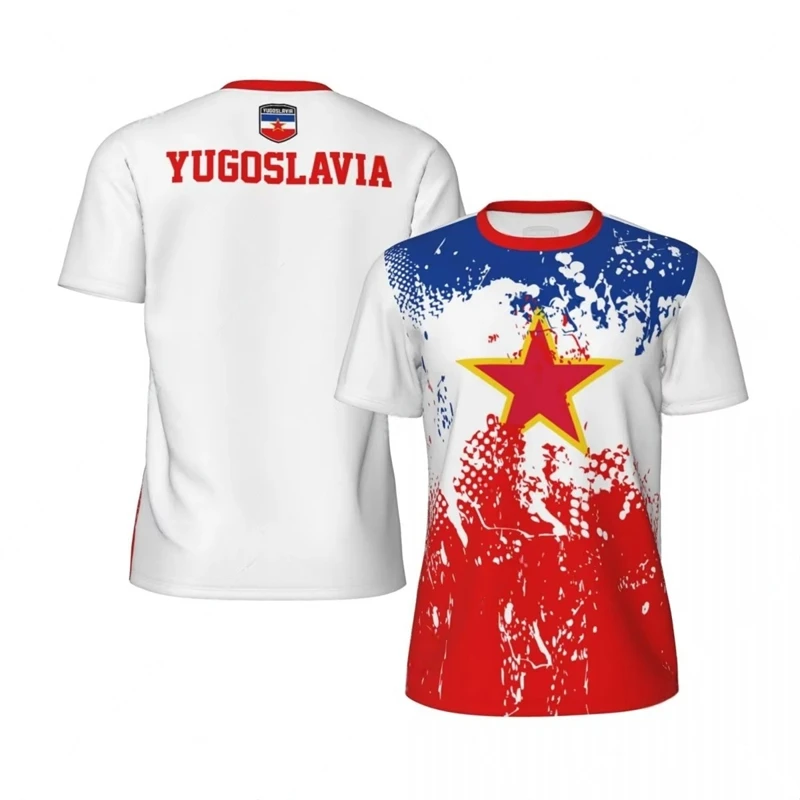 YUGOSLAVIA3D Print sport Quickdry Breatha Men's Woman TShirt Summer Outdoor Football Team Training Parent-child Short Sleeve Top
YUGOSLAVIA3D Print sport Quickdry Breatha Men's Woman TShirt Summer Outdoor Football Team Training Parent-child Short Sleeve Top