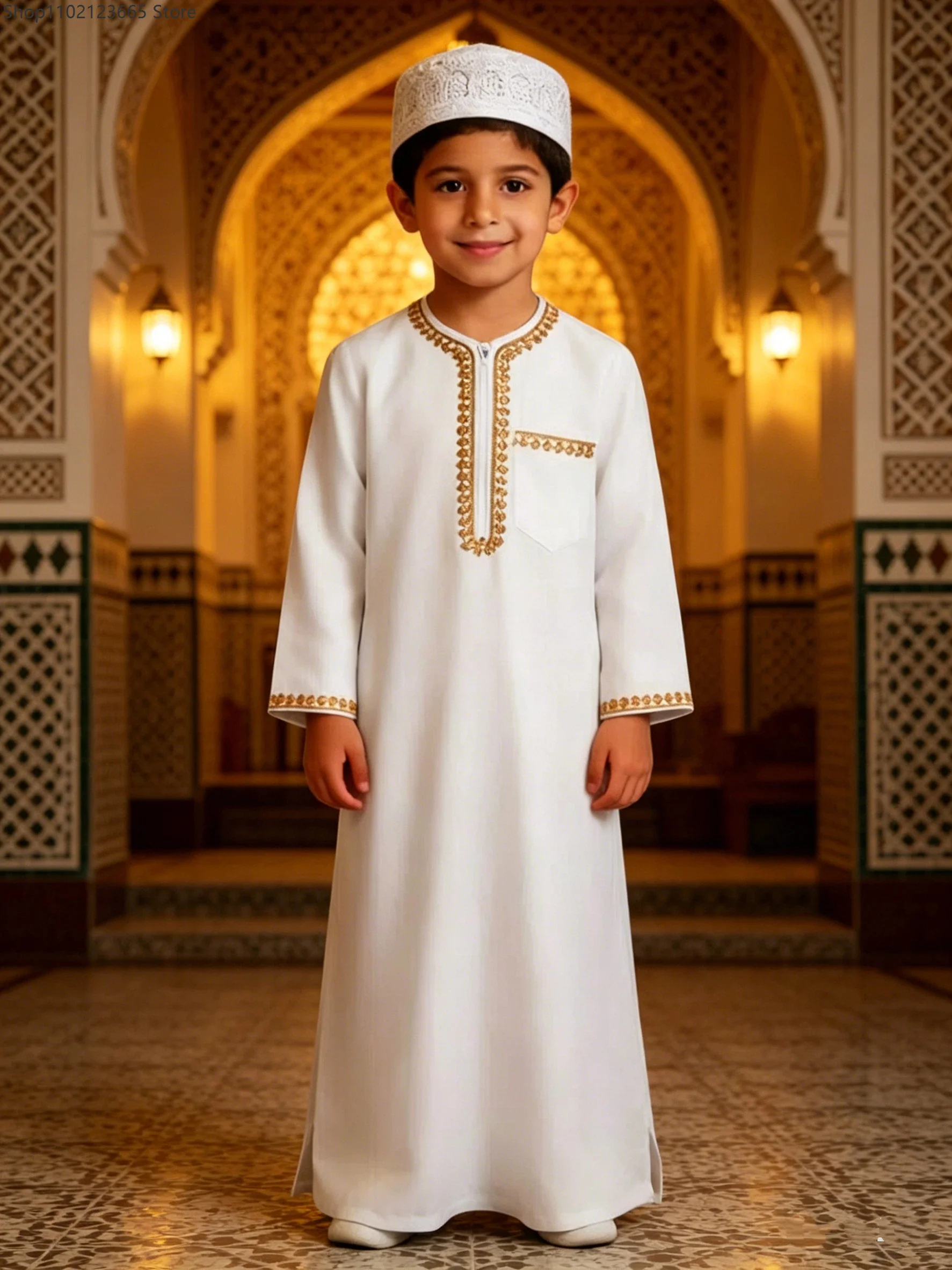 Arabian Enfant Long Robe Middle East Clothing Tour Performance Cosplay Outfit Dubai Travel Chicos' Traditional Costume 2026
Arabian Enfant Long Robe Middle East Clothing Tour Performance Cosplay Outfit Dubai Travel Chicos' Traditional Costume 2026