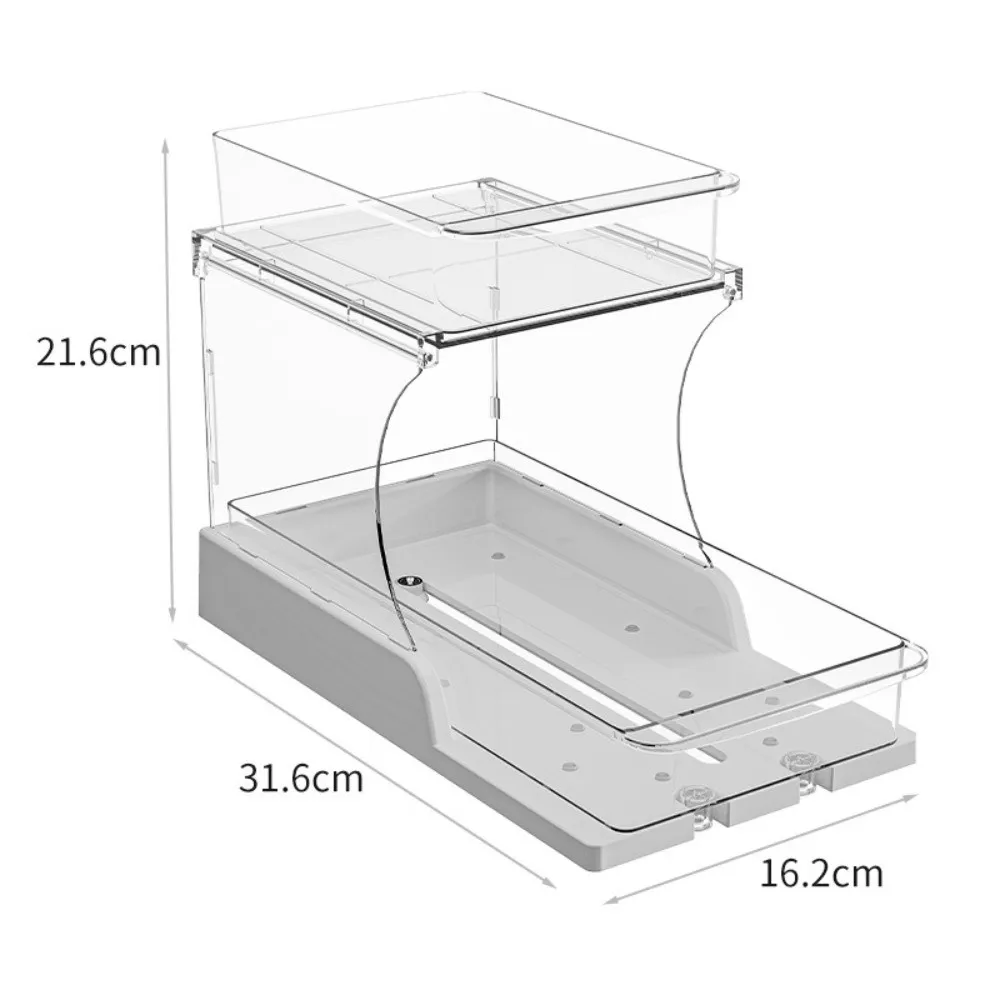 Foldable Kitchen Storage Shelf Double Layer Multifunctional Pull-Out Storage Rack Rotating Function Space Saving
Foldable Kitchen Storage Shelf Double Layer Multifunctional Pull-Out Storage Rack Rotating Function Space Saving