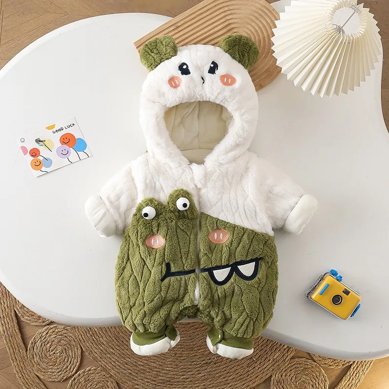 Newborn Baby Winter Clothes Oversize Cartoon Hooded Fce Lined Outfit Baby Bib Overall Weatherproof Trendy Infant Rer
Newborn Baby Winter Clothes Oversize Cartoon Hooded Fce Lined Outfit Baby Bib Overall Weatherproof Trendy Infant Rer