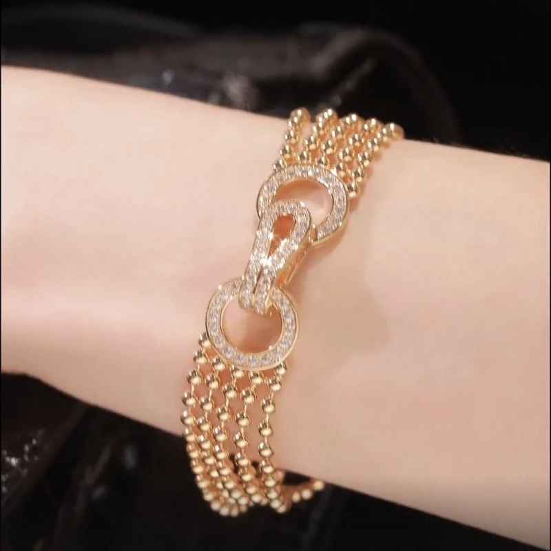 Cameo Banquet Jewelry 925 Silver Synthetic Zircon Bracelet Champagne Gold Beads Multi Layer Fashion Vintage Bracelet
Cameo Banquet Jewelry 925 Silver Synthetic Zircon Bracelet Champagne Gold Beads Multi Layer Fashion Vintage Bracelet