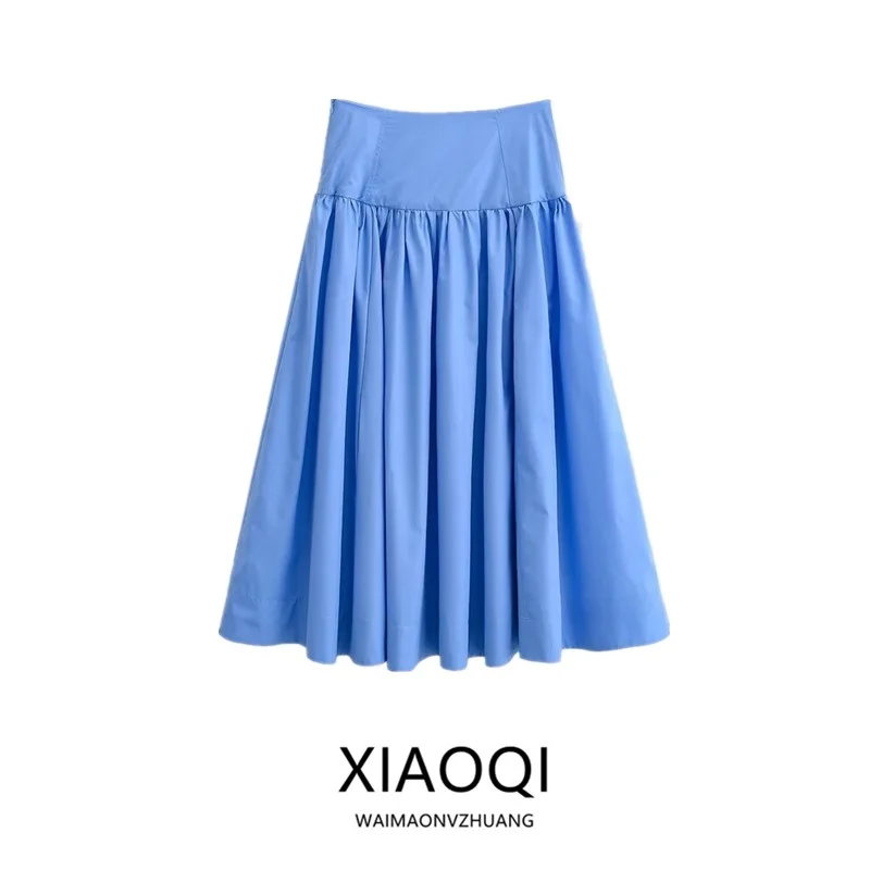 Весна 2026: Новая модная женская юбка А-силуэта с высокой талией из смесового хлопка, универсальная, пушистая, для женщин
Весна 2026: Новая модная женская юбка А-силуэта с высокой талией из смесового хлопка, универсальная, пушистая, для женщин