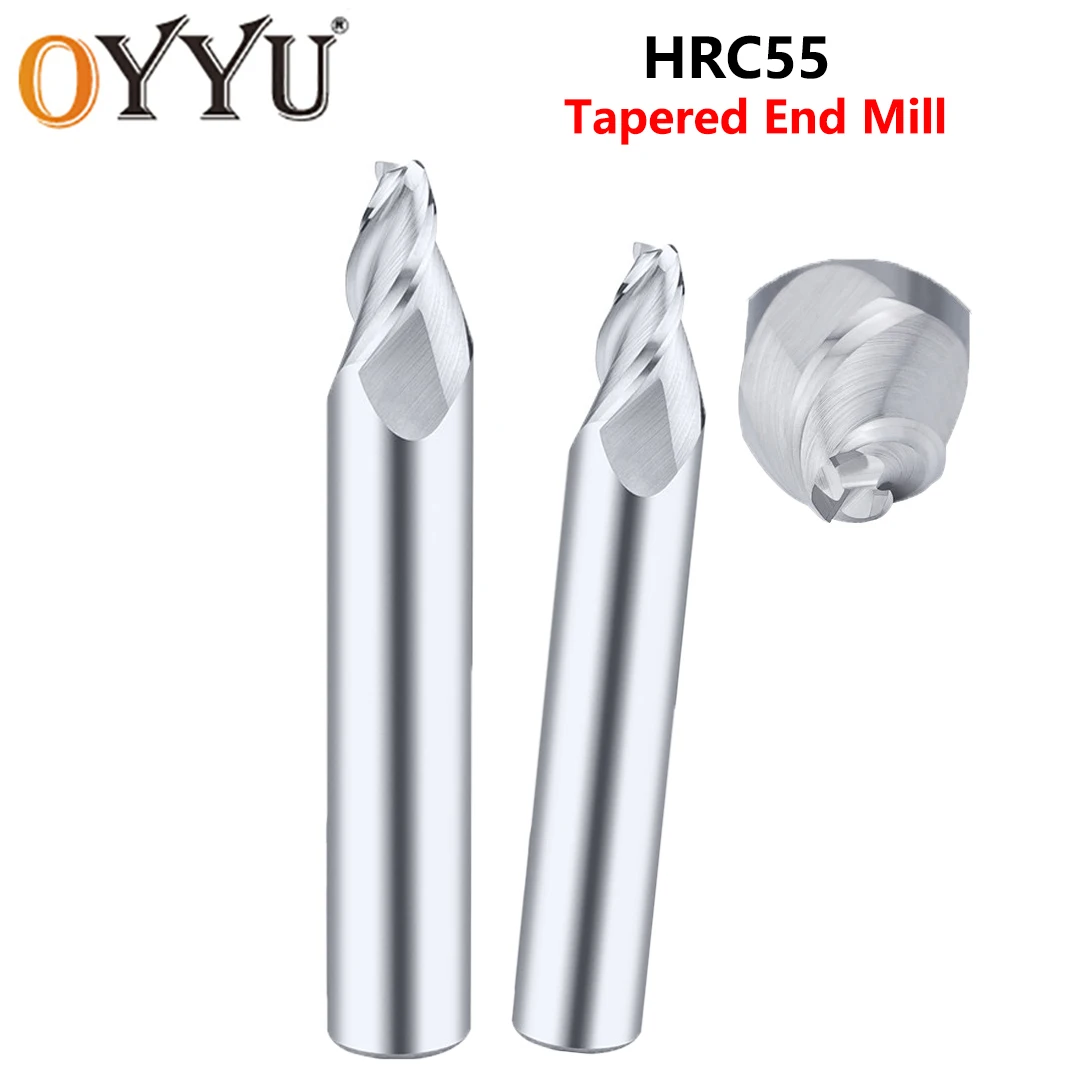 OYYU Carbide Taper Route Bit 0.5 0.8 1 2 3mm CNC Machine Tapered End Mill Chamfer Milling Cutter Tools for Aluminum Metal
OYYU Carbide Taper Route Bit 0.5 0.8 1 2 3mm CNC Machine Tapered End Mill Chamfer Milling Cutter Tools for Aluminum Metal