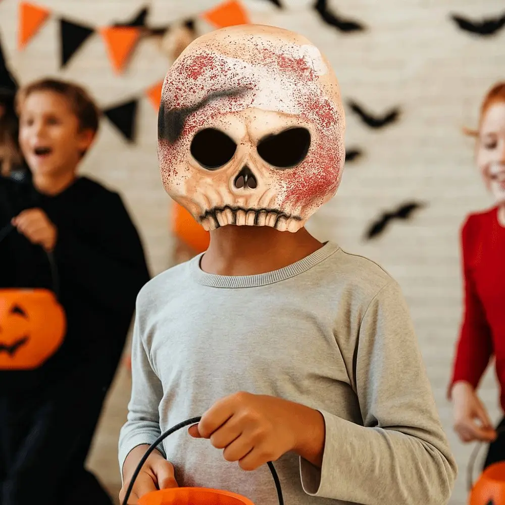Kids Gift Realistic Halloween Cosplay Mask Funny Breathable Masquerade Party Mask Creativity Unisex Bloody Skull Mask Christmas
Kids Gift Realistic Halloween Cosplay Mask Funny Breathable Masquerade Party Mask Creativity Unisex Bloody Skull Mask Christmas