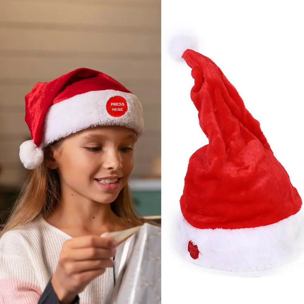 Singing and Dancing Christmas Santa Hat Adults Kids Swinging Christmas Hat Battery-operated Singing Santa Hat for Xmas New Year
Singing and Dancing Christmas Santa Hat Adults Kids Swinging Christmas Hat Battery-operated Singing Santa Hat for Xmas New Year
