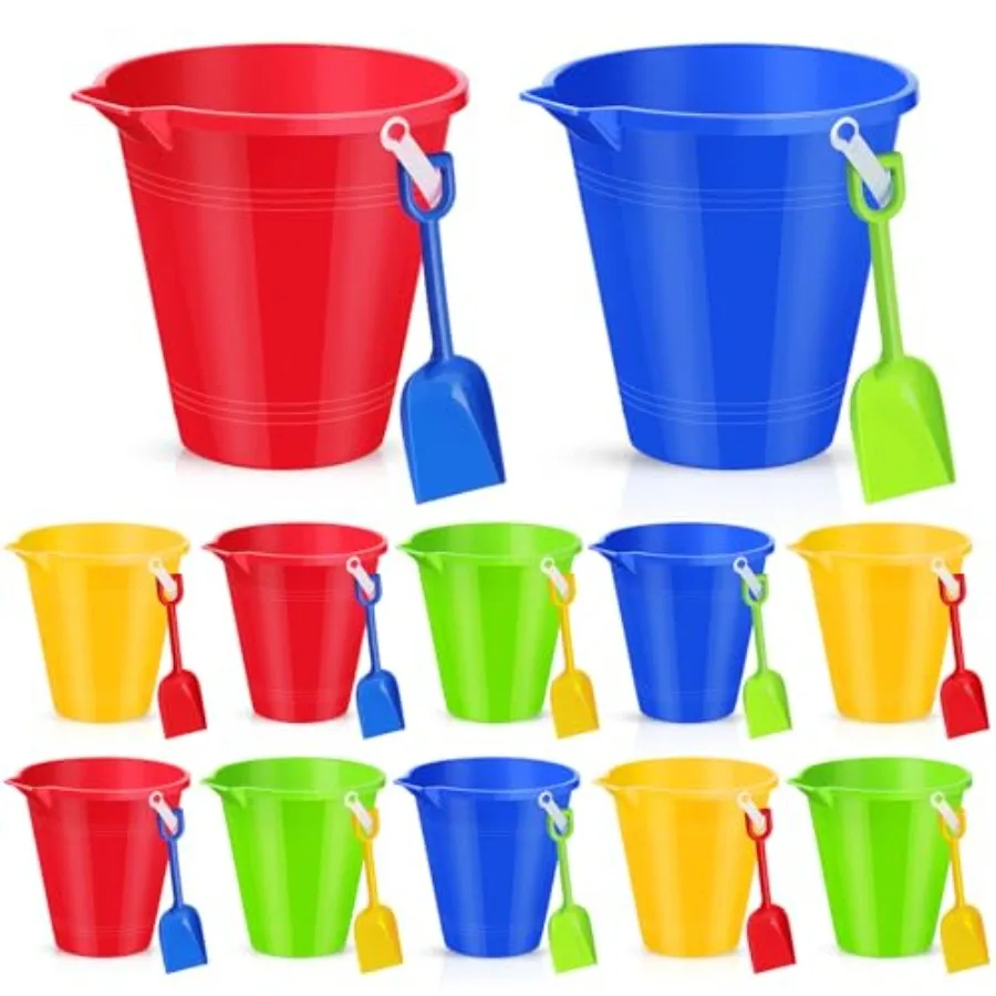 Beach sand buckets and shovels set for summer theme parties and outdoor play, plastic, 4 colors, durable lightweight design wit
Beach sand buckets and shovels set for summer theme parties and outdoor play, plastic, 4 colors, durable lightweight design wit