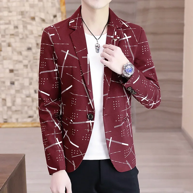HOO 2023 Men's New Casual Printed Polka Dot Flower blazer Youth Trendy Slim Handsome blazer for men
HOO 2023 Men's New Casual Printed Polka Dot Flower blazer Youth Trendy Slim Handsome blazer for men