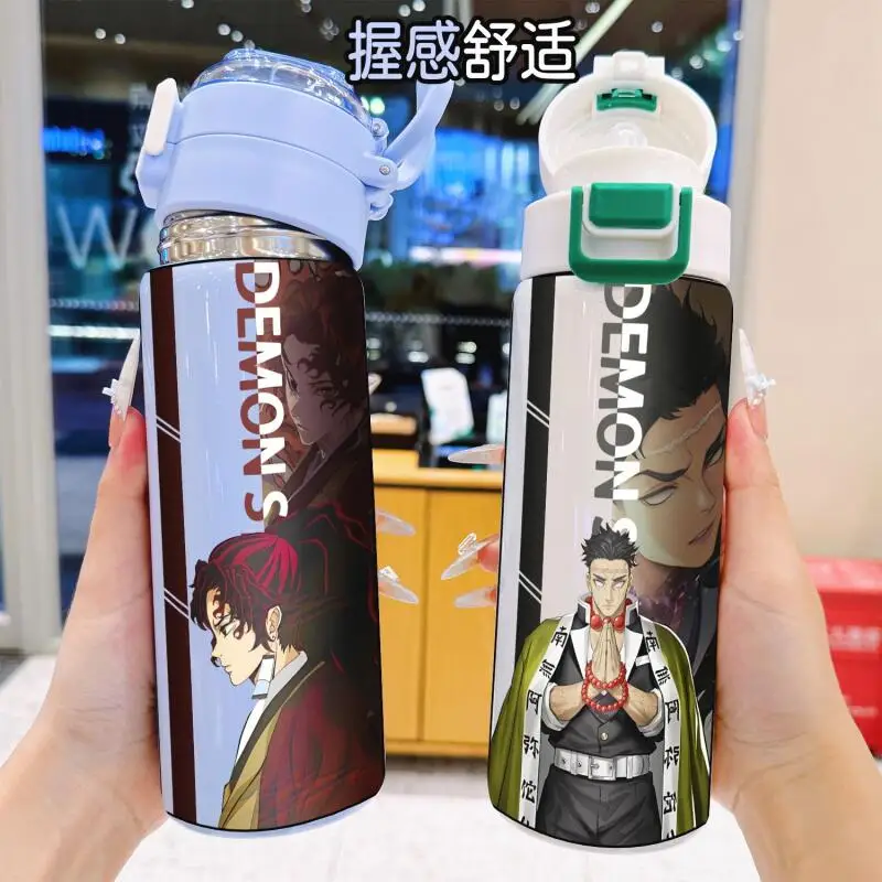 500ML Anime Water Cup Thermos Cup Cold Cup Straw Cup Outdoor Portable Safety Material Demon Slayer Kamado Tanjiro Holiday Gift
500ML Anime Water Cup Thermos Cup Cold Cup Straw Cup Outdoor Portable Safety Material Demon Slayer Kamado Tanjiro Holiday Gift