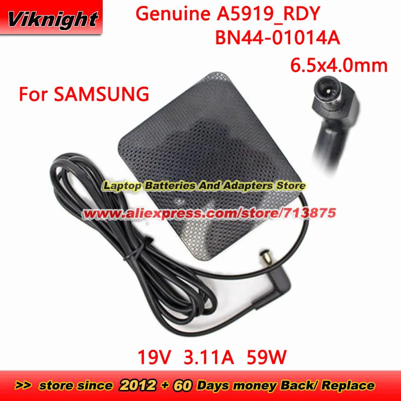 Genuine A5919_RDY 19V 3.11A 59W AC Adapter BN44-01014A A5919-RDY for Samsung LU32J HW-S60T HW-Q850A HW-Q870A HW-Q70T HW-Q800T
Genuine A5919_RDY 19V 3.11A 59W AC Adapter BN44-01014A A5919-RDY for Samsung LU32J HW-S60T HW-Q850A HW-Q870A HW-Q70T HW-Q800T