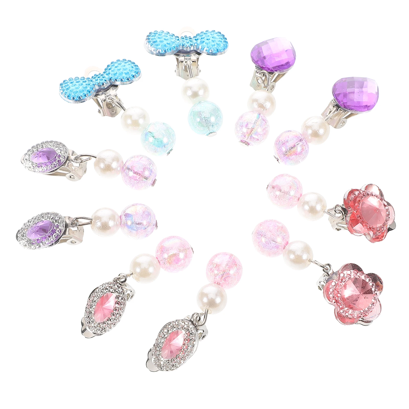 5Pairs Toddler Clip on Earrings Cute Sparkly Rhinestone Design Easy Clip Fasten No Piercing Perfect for Kids Dress and
5Pairs Toddler Clip on Earrings Cute Sparkly Rhinestone Design Easy Clip Fasten No Piercing Perfect for Kids Dress and