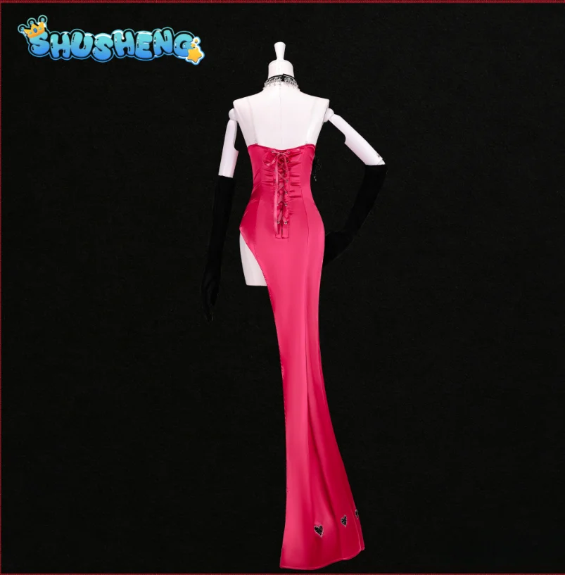 New! Anime Hotel 2 Angel Dust Cosplay Women's Elegant gorgeous Rose Red Sexy Dress Carnival party Angel Dust Halloween uniform
New! Anime Hotel 2 Angel Dust Cosplay Women's Elegant gorgeous Rose Red Sexy Dress Carnival party Angel Dust Halloween uniform