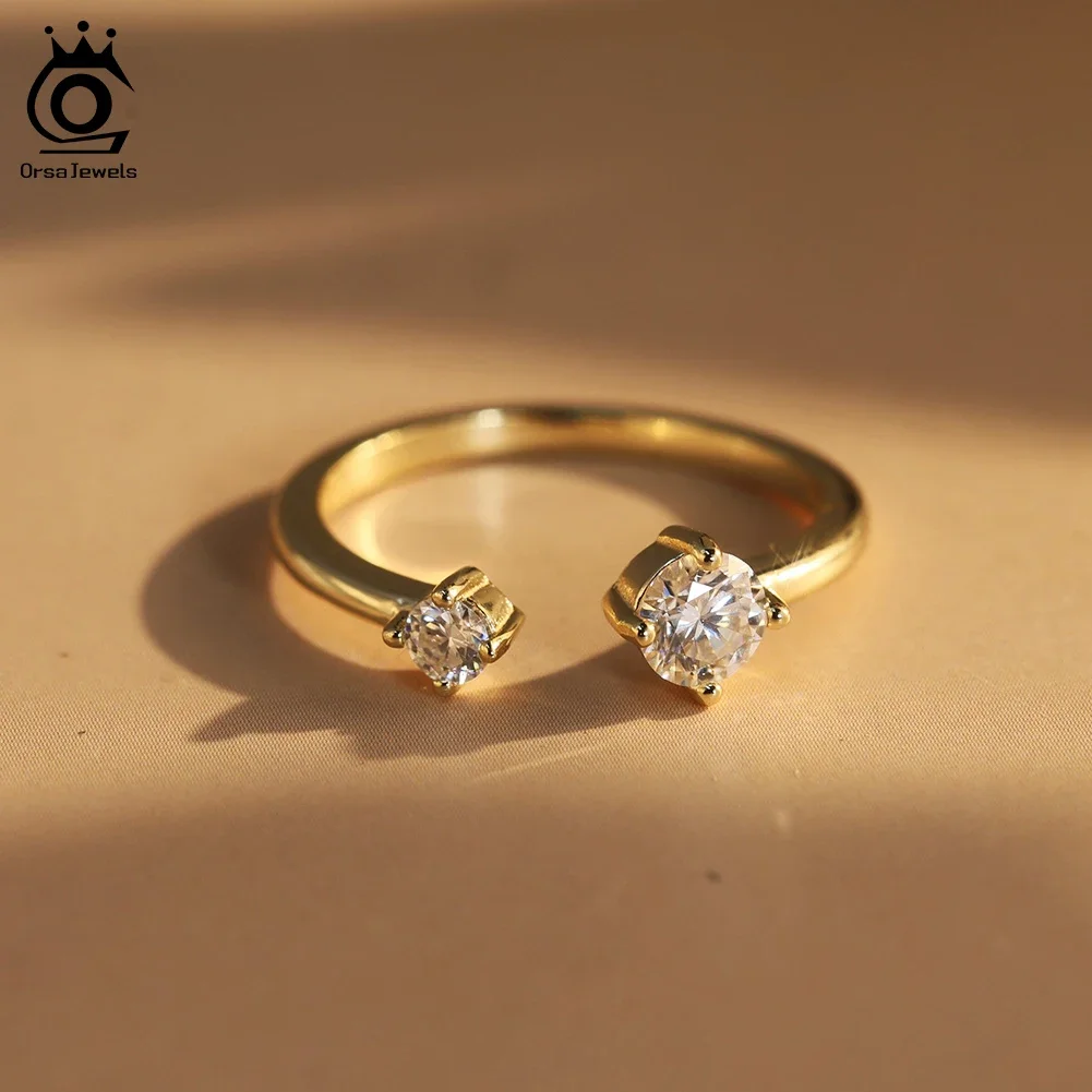 ORSA JEWELS S925 Silver Moissanite Open Band Ring for Women Dazzling Lab Diamond Finger Ring Accessories Jewelry Gift MOR16
ORSA JEWELS S925 Silver Moissanite Open Band Ring for Women Dazzling Lab Diamond Finger Ring Accessories Jewelry Gift MOR16