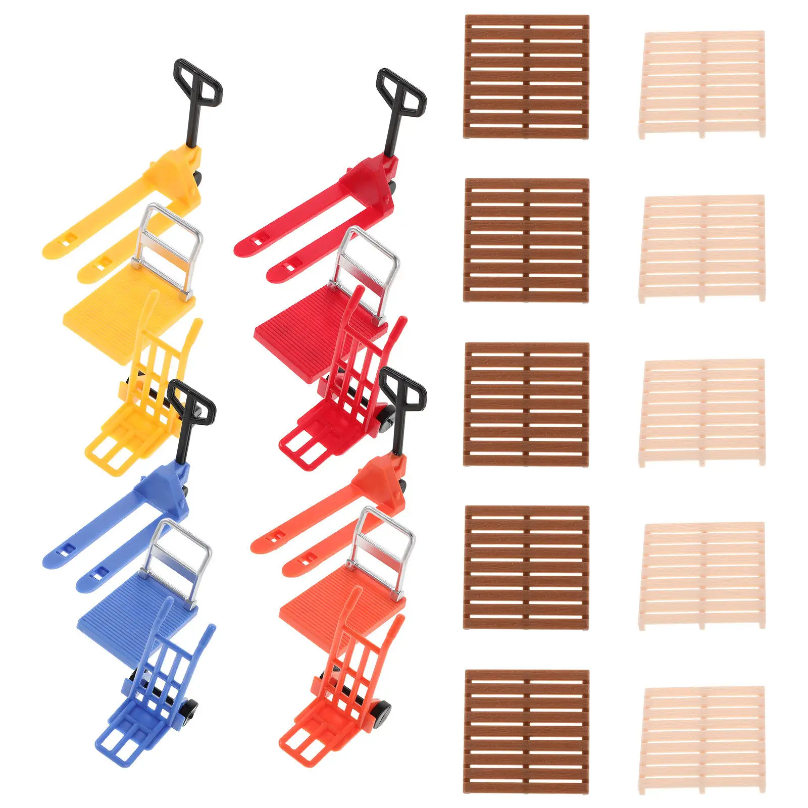 Набор из 36 миниатюрных ручных тележек-погрузчиков с колесами, реалистичный настольный обучающий логистический игровой набор
Набор из 36 миниатюрных ручных тележек-погрузчиков с колесами, реалистичный настольный обучающий логистический игровой набор