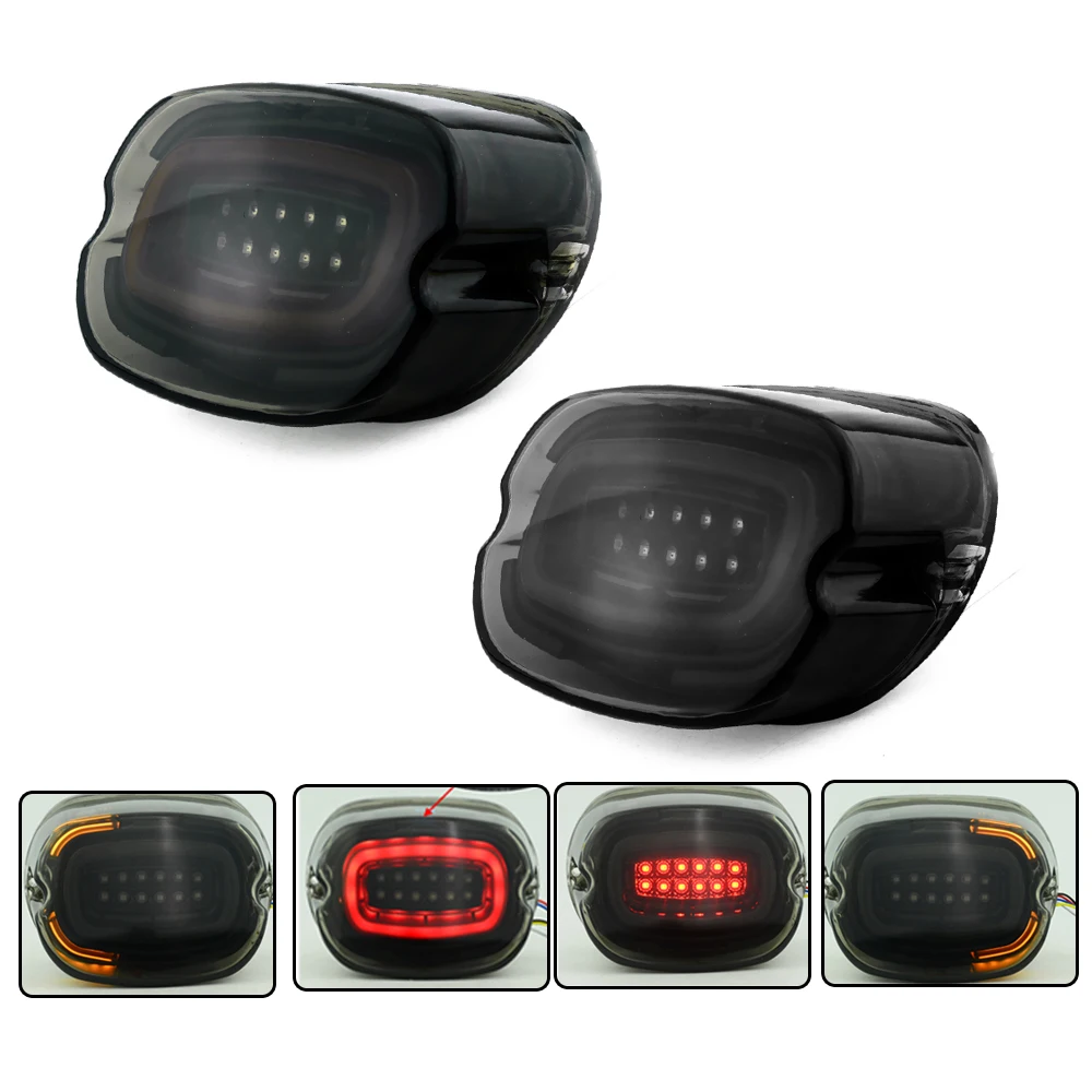 Motorcycle LED Rear Brake Tail Light Turn Signal Smoke/Red For Harley Sportster Dyna Softail Touring Road Glide Fatboy
Motorcycle LED Rear Brake Tail Light Turn Signal Smoke/Red For Harley Sportster Dyna Softail Touring Road Glide Fatboy
