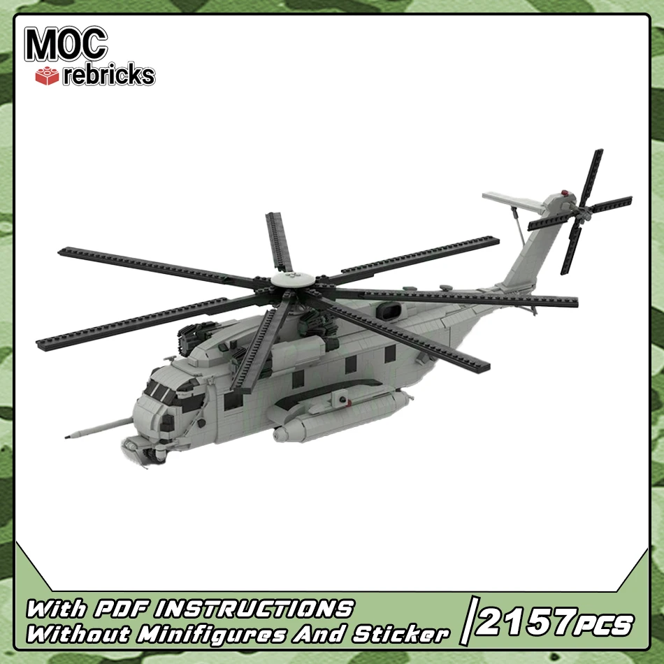 MOC Bricks Series WW2 Fighter MH-53 Pave Low Helicopters Building Block Assemble Education Rescue Aircraft Model Kids Xmas Gifts
MOC Bricks Series WW2 Fighter MH-53 Pave Low Helicopters Building Block Assemble Education Rescue Aircraft Model Kids Xmas Gifts