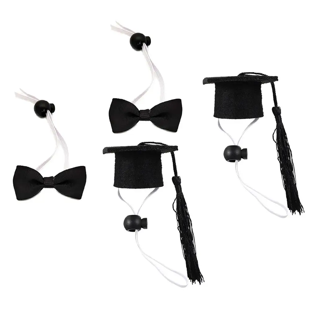 4Pcs Pet Graduation Caps Adjustable Mini Dog Cap Black Tassel 2Pcs Bow Tie Set for Small Pets Decorations Gifts
4Pcs Pet Graduation Caps Adjustable Mini Dog Cap Black Tassel 2Pcs Bow Tie Set for Small Pets Decorations Gifts