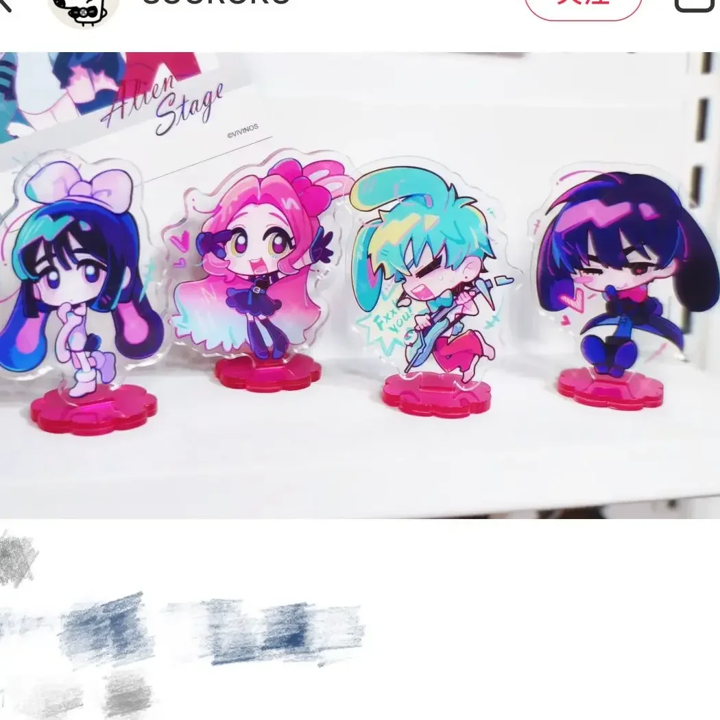 4pcs Anime Game Alien Stage Mizi Sua ivit Cosplay Figure Acrylic Stand Model Plate Desk Decor Standing Sign Desktop Sets Gift
4pcs Anime Game Alien Stage Mizi Sua ivit Cosplay Figure Acrylic Stand Model Plate Desk Decor Standing Sign Desktop Sets Gift