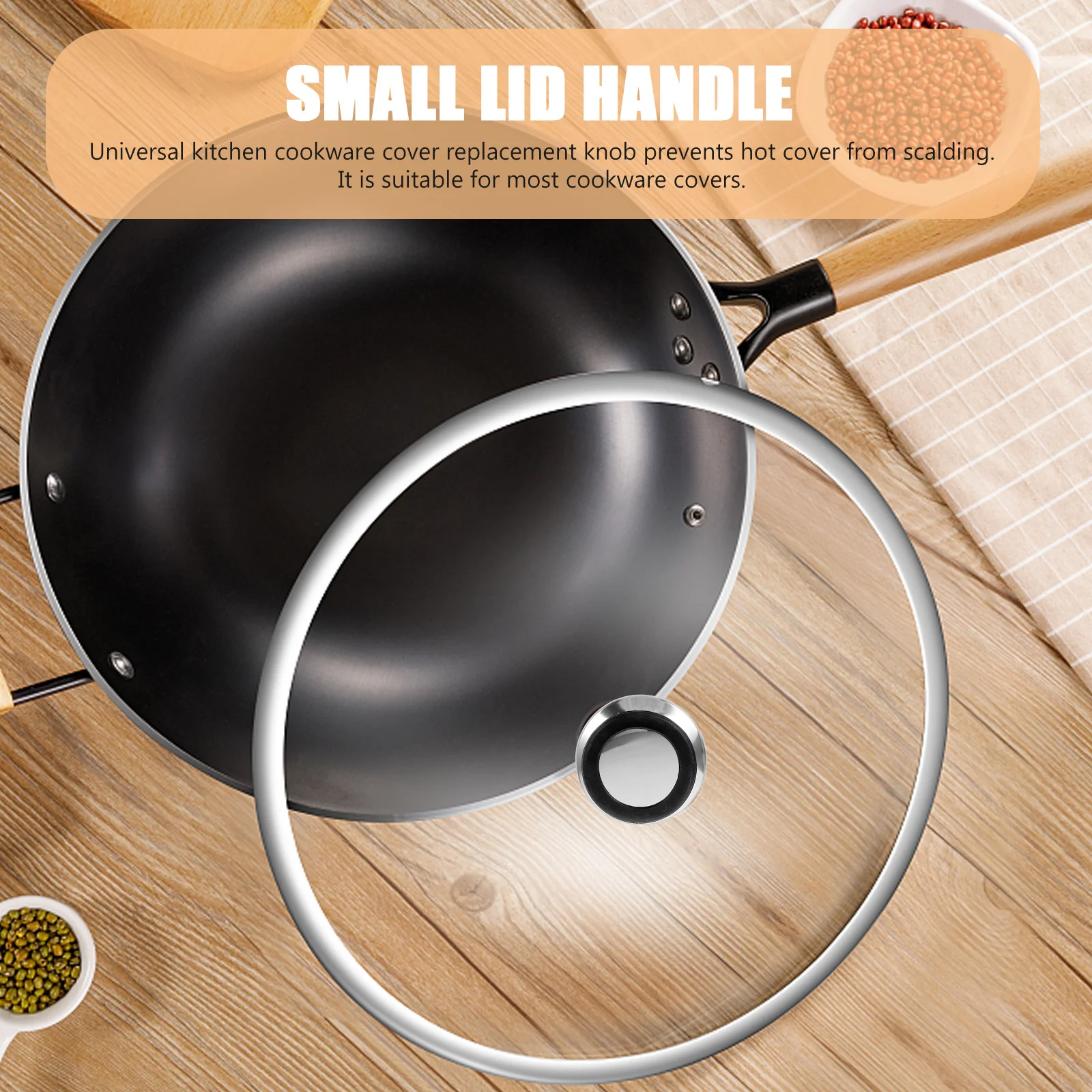 2pcs Pot Lid Knobs Silicone H Heat Resisting Replaceable Cookware Cover Kitchen Pan Accessories Black Natural Color
2pcs Pot Lid Knobs Silicone H Heat Resisting Replaceable Cookware Cover Kitchen Pan Accessories Black Natural Color