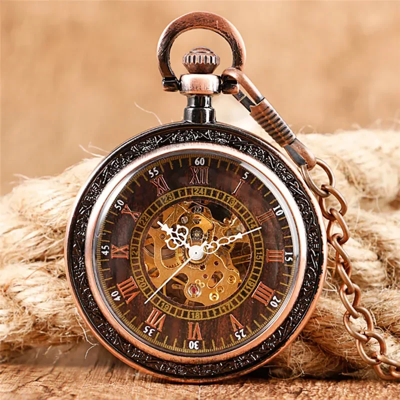 Vintage Skeleton Hand-winding Mechanical Pocket Watch for Men Women Roman Numeral Fob Pendant Chain Open Face Clock Collect
Vintage Skeleton Hand-winding Mechanical Pocket Watch for Men Women Roman Numeral Fob Pendant Chain Open Face Clock Collect