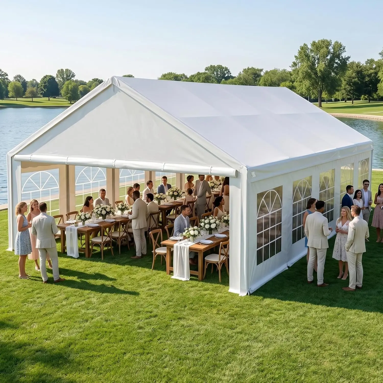 20x30ft Party Tent with Removable Sidewalls, Heavy Duty Party Canopy Waterproof Outdoor Event Tent for Wedding,, Custom
20x30ft Party Tent with Removable Sidewalls, Heavy Duty Party Canopy Waterproof Outdoor Event Tent for Wedding,, Custom
