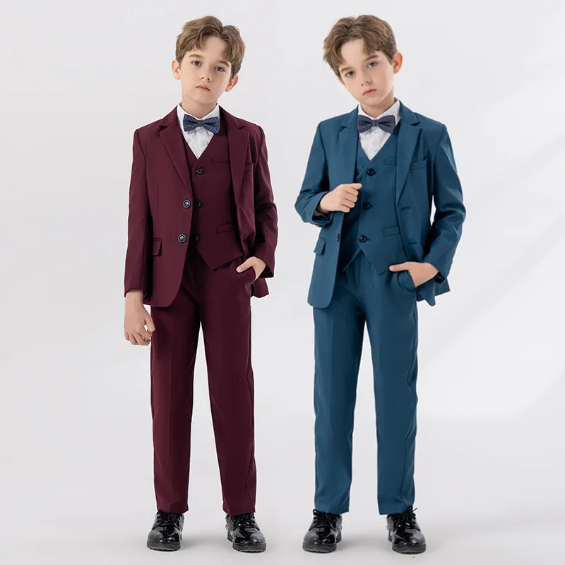 Children Autumn Winter Formal Suit Set Kids Performance Piano Host Wedding Party Costume Kids Blazer Vest Pants Bowtie Outfit
Children Autumn Winter Formal Suit Set Kids Performance Piano Host Wedding Party Costume Kids Blazer Vest Pants Bowtie Outfit