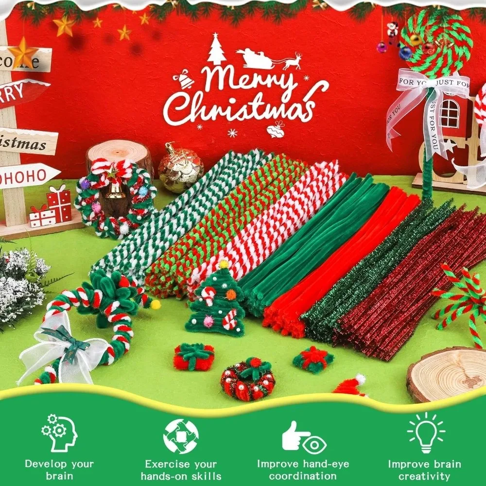 50PCS New Two Color Twisting Stick Handmade DIY Hair Root Twist Stick Craft Wool Top Stick Christmas
50PCS New Two Color Twisting Stick Handmade DIY Hair Root Twist Stick Craft Wool Top Stick Christmas