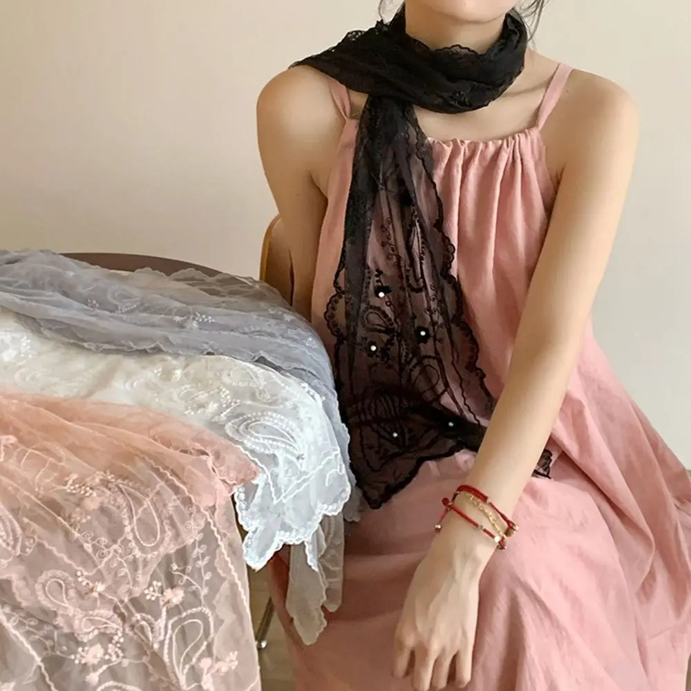 Elegant Ribbon Lace Embroidery Scarf Printed Thin Long Scarves Retro Hair Accessories Flower Scarf Dress Decor
Elegant Ribbon Lace Embroidery Scarf Printed Thin Long Scarves Retro Hair Accessories Flower Scarf Dress Decor