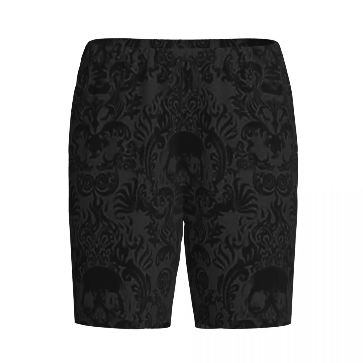 Мужские пижамные шорты в готическом стиле с черным дамасским узором в виде черепов, для сна и отдыха
Мужские пижамные шорты в готическом стиле с черным дамасским узором в виде черепов, для сна и отдыха