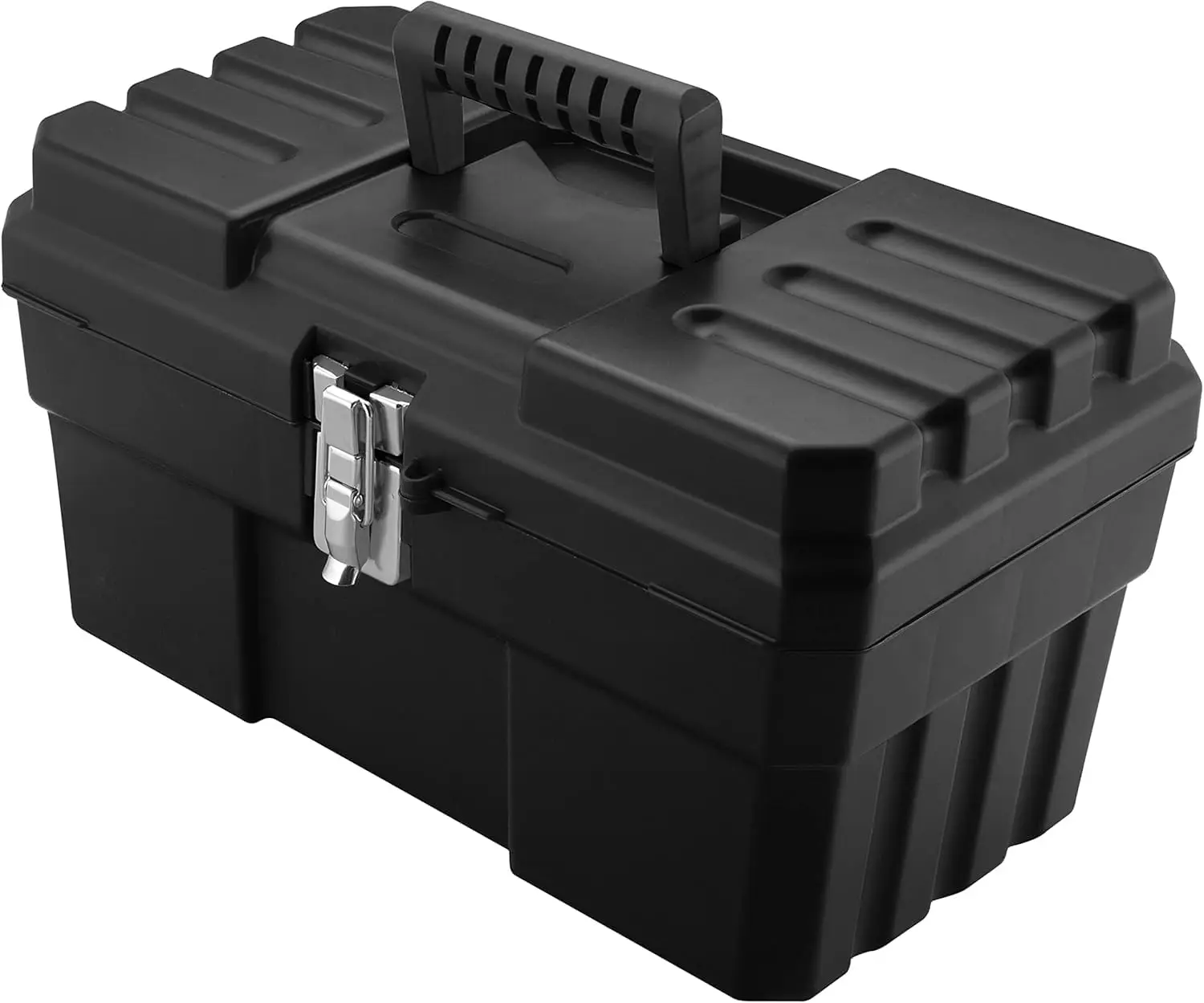Plastic Toolbox with Removable Tray for Tools, Hobby or Craft Storage, 14-Inch, Black
Plastic Toolbox with Removable Tray for Tools, Hobby or Craft Storage, 14-Inch, Black