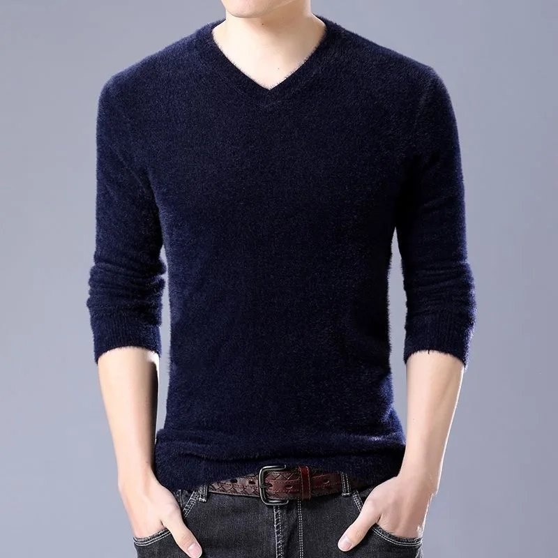 Новый зимний мужской утолщенный свитер из норковой шерсти, мужской пуловер из пряжи, теплый кашемировый свитер, игла Ming Yi
Новый зимний мужской утолщенный свитер из норковой шерсти, мужской пуловер из пряжи, теплый кашемировый свитер, игла Ming Yi