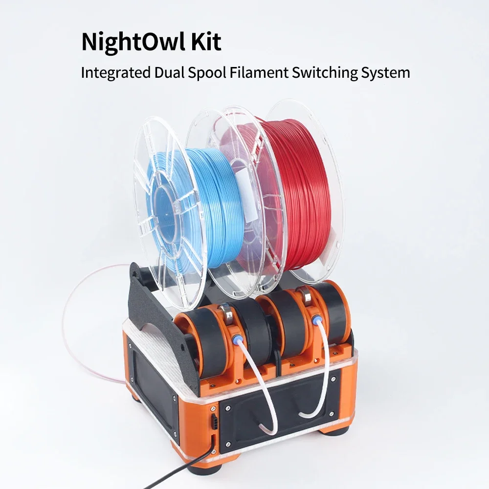 FYSETC NightOwl Kit Integrated Dual Spool Filament Switching System Kit 3D Printer Parts High Quality for Voron 3D Printer
FYSETC NightOwl Kit Integrated Dual Spool Filament Switching System Kit 3D Printer Parts High Quality for Voron 3D Printer